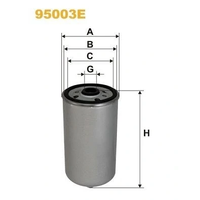 Kuva WIX FILTERS 95003E Polttoainesuodatin Ruuvattava suodatin