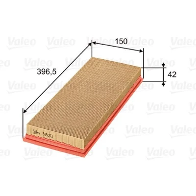 Kuva VALEO 585093 Ilmansuodatin 41 150 397 Suodatinpanos FORD: MONDEO 2 Kombi, 2, 1