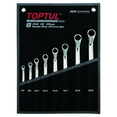 Kuva Lenkkiavainsarja TOPTUL 8Stk 8x9 10x11 12x13 14x15 16x17 18x19 20x22mm