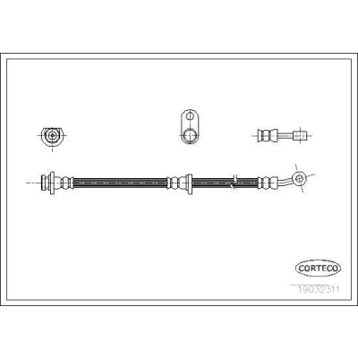 Kuva CORTECO 19032311 Jarruletku Taka akseli 552 HONDA: CIVIC 7 Limousine, 8