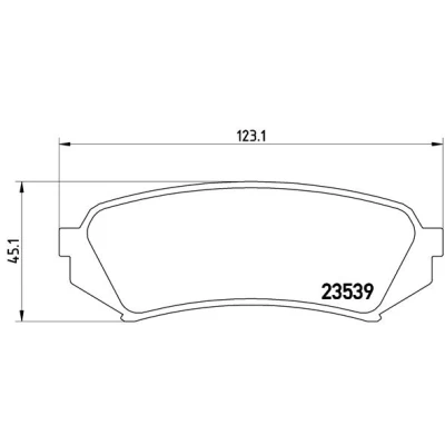 Kuva BREMBO P 83 049 Jarrupalat Ilman kulumisenilmaisinta tarvikkeita TOYOTA: Land Cruiser Prado 90, 100, 70 SUV