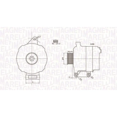 Kuva MAGNETI MARELLI 063731780010 Laturi 12V 90A FORD: FIESTA 5, Fusion Farmari