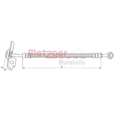 Kuva METZGER 4111055 Jarruletku 320 HYUNDAI: SANTA FE 2