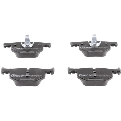 Kuva VAICO V20 8157 Jarrupalat Q+, original equipment manufacturer quality Taka akseli Kulumisenilmaisemelle, Ilman kulumisenilmaisinta BMW: 5 Sedan