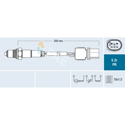 Kuva FAE 75059 Lambda Anturi Laajakaista lambdasondi PEUGEOT: 308 I SW, Hatchback, 207 CITROËN: C4 Grand Picasso