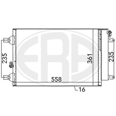 Kuva ERA 667059 Ilmastoinnin Lauhdutin Vedenerottimella FORD: Galaxy Mk1 MPV