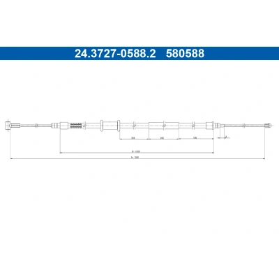 Kuva ATE 24.3727 0588.2 Käsijarruvaijeri 1385 FIAT: Ducato III Van, Flatbed Kuorma auto / Alusta, Bussi