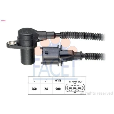 Kuva FACET 9.0494 Kampiakselin Asentotunnistin Made in Italy OE Equivalent KIA: SORENTO 1, HYUNDAI: H 1 Van