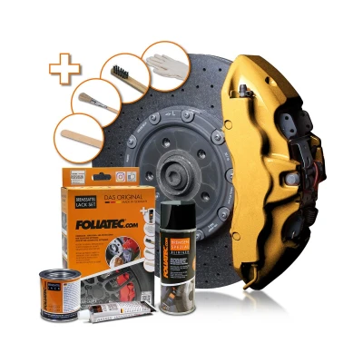 Kuva FOLIATEC 2165 Jarrusatulamaali aerosoli 400, 125, 50 kulta