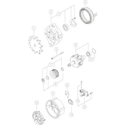 Kuva MAHLE ORIGINAL MG 313 Laturi 14V 120A