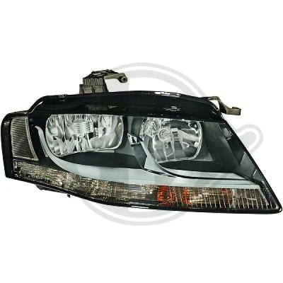 Kuva DIEDERICHS 1018980 Ajovaloumpio Oikea H7/H7 Halogeeni Huomiovalolla Oikeanpuoleiselle liikenteelle Sähkömoottorilla AUDI: A4 B8 Sedan
