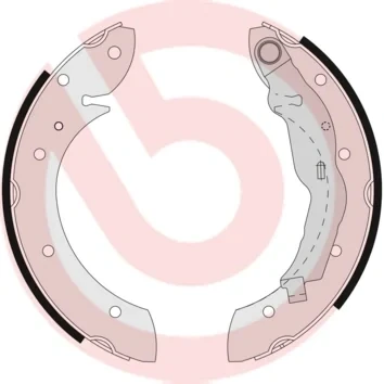 Kuva BREMBO S 68 521 Jarrukengät 229 42 Seisontajarrukahvalla