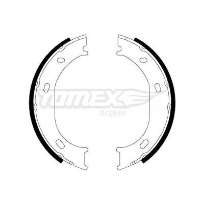 Kuva TOMEX brakes TX 21 17 Jarrukengät Taka akseli 160 40 MERCEDES BENZ: Sprinter 3 T Van, Bussi, VOLKSWAGEN: LT 28 46 2 Kasten