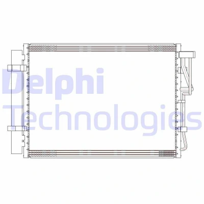 Kuva DELPHI CF20303 Ilmastoinnin Lauhdutin Vedenerottimella 13 8 485