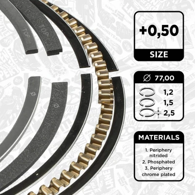 Kuva Männänrengassarja SEAT, SKODA, VW OE 032 107 301 H, 311 C, 032107301H