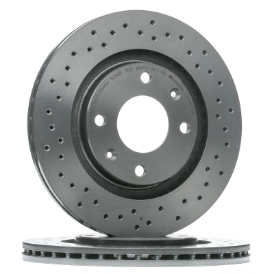 Kuva BREMBO XTRA LINE 09.4987.2X Jarrulevyt 266 20,5 4 rei&#039;itetty/tuuletettu sisältä pinnoitettu hiiliteräs Ruuveilla CITROËN: Xsara Picasso, Farmari