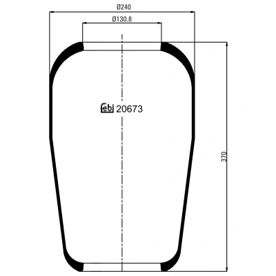Kuva FEBI BILSTEIN 20673 Metallipalje, ilmajousitus VOLVO: FL 7