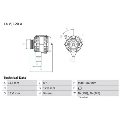 Kuva Laturi BOSCH 0 986 083 300