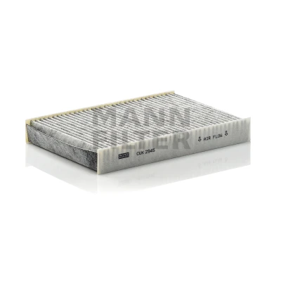 Kuva MANN FILTER CUK 2945 Raitisilmasuodatin Aktiivihiilisuodatin 230 160 30 RENAULT: CLIO 3, 2, Megane I Grandtour