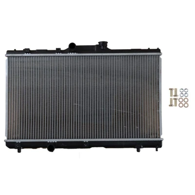 Kuva NRF EASY FIT 507594 Jäähdytin Alumiini 634 347 18 asennusosilla Jäähdytysrivat juotetut TOYOTA: Corolla VIII Sedan, VII Sedan