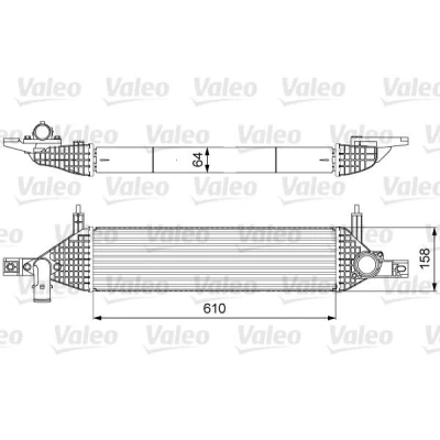 Kuva VALEO 818633 Välijäähdytin ilman EGR venttiiliä NISSAN: Qashqai / Qashqai+2 I