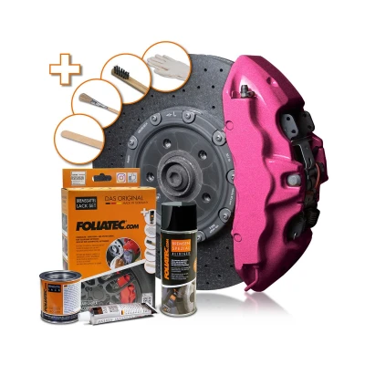 Kuva FOLIATEC 2169 Jarrusatulamaali aerosoli 400, 125, 50 Vaaleanpunainen