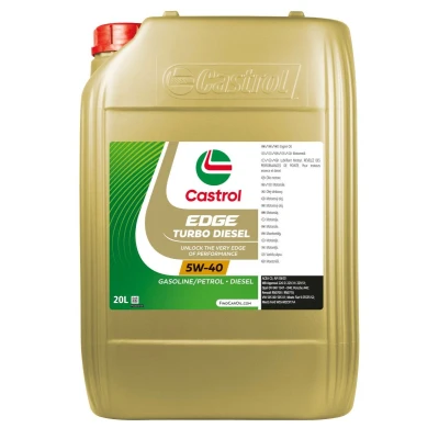 Kuva Castrol EDGE Turbo Diesel 5W 40 20l Moottoriöljy 1535B1 VOLKSWAGEN: Golf 5, MERCEDES BENZ: S sarja Sedan, FIAT: Ducato II Van