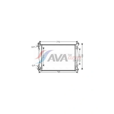 Kuva Jäähdytin,moottorin jäähdytys AVA QUALITY COOLING AI2233