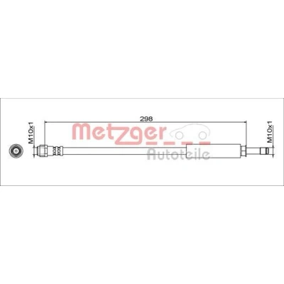 Kuva METZGER 4111786 Jarruletku Taka akseli, vasen, oikea 298