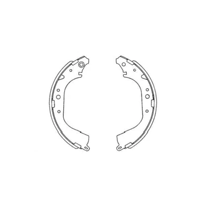 Kuva KAVO PARTS KBS 9901 Jarrukengät 295 51 TOYOTA: 4Runner, HILUX 6 Pick up, Land Cruiser Prado 70 SUV