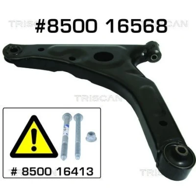 Kuva TRISCAN 8500 16568 Alatukivarsi Ilman alapallo /palloniveltä, Kumilaakerilla Poikittaistukivarsi 21,3, 16,7 FORD: Transit Mk6 Van, Mk5 Bussi