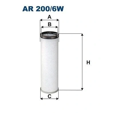 Kuva FILTRON AR 200/6W Toisioilmasuodatin
