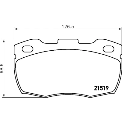 Kuva HELLA 8DB 355 005 861 Jarrupalat Ei kulumisenilmaisimelle LAND ROVER: Defender SUV