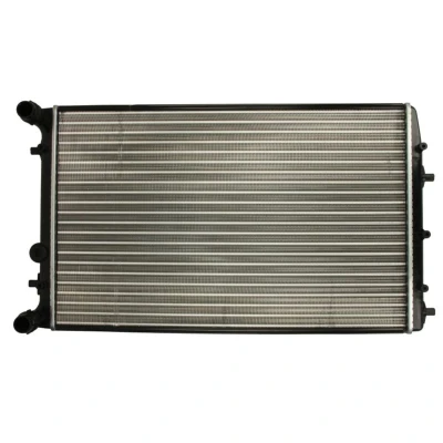 Kuva NRF 50542 Jäähdytin Alumiini 635 415 23 Jäähdytysrivat mekaan. kiinnitetyt SKODA: Fabia 2, 1 Combi, I Hatchback, SEAT: Ibiza 3