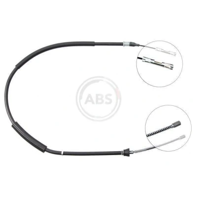 Kuva A.B.S. K18527 Käsijarruvaijeri 1057 Rumpujarru Oikean /vasemmanpuolinen ohjaus AUDI: A2