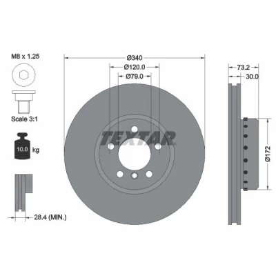 Kuva TEXTAR PRO+ 92264925 Jarrulevyt BMW: 3 Touring, Sedan, 1 Hatchback