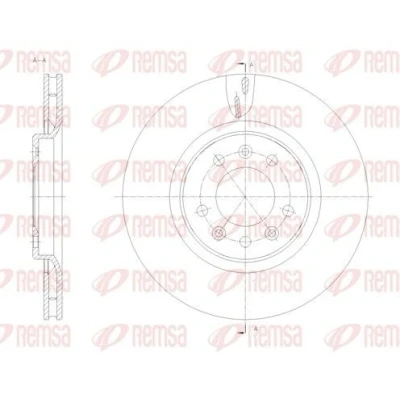 Kuva REMSA 61776.10 Jarrulevyt Taka akseli 294, 0 22 5 108 Tuuletettu TOYOTA: Proace II Van, Verso, OPEL: Vivaro C PEUGEOT: Traveller