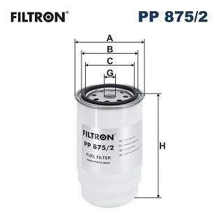 Kuva FILTRON PP 875/2 Polttoainesuodatin Ruuvattava suodatin HYUNDAI: Tucson, H 1 Travel, Cargo, KIA: Sportage IV