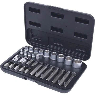 Kuva KS TOOLS 911.4301 2 Hylsyavainsarja Torx Kromi vanadium teräs 1/2, 1/4, 3/8 neliönmuotoinen (square)