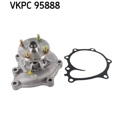 Kuva SKF VKPC 95888 Vesipumppu Tiivisteillä pinnaruuveilla Teräslevy Moniurahihnavedolle HYUNDAI: Terracan