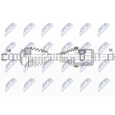 Kuva Vetoakseli CHEVROLET ORLANDO (j309), Etuakseli, oikea OE 13355113