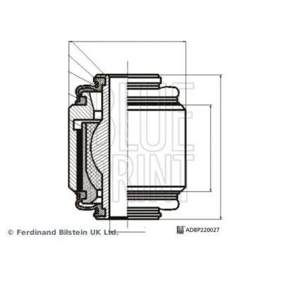 Kuva BLUE PRINT ADBP860194 Alapallonivel Taka akseli, vasen, oikea, Ulompi, Alla, Takana SUBARU: Outback IV, XV I, Forester III