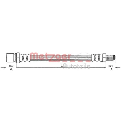 Kuva METZGER 4111686 Jarruletku 212 M10 x 1 VOLKSWAGEN: Kupla