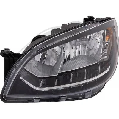 Kuva DIEDERICHS 7851181 Ajovaloumpio Vasen H7/H7, LED Päiväajovalolla (LED) Valokorkeussäätimen moottorilla SKODA: Citigo
