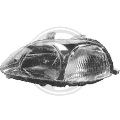 Kuva DIEDERICHS 5206081 Ajovaloumpio Vasen H4, W5W, PY21W HONDA: CIVIC 6 Hatchback