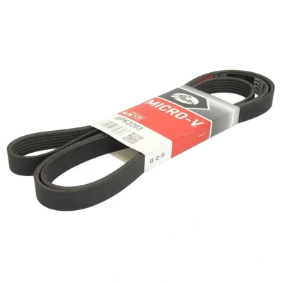 Kuva GATES Micro V 6PK2203 Moniurahihna 2203 6 Polyesteri, EPDM (eteenipropeeni dieeni kumi) MERCEDES BENZ: W124 Sedan, S sarja Vito Bussi