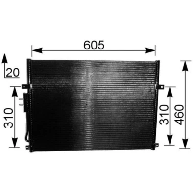 Kuva MAHLE ORIGINAL AC 219 000S Ilmastoinnin Lauhdutin ilman vedenerotinta 656 JEEP: CHEROKEE II, GRAND 2