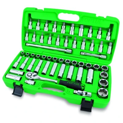 Kuva Työkalusarja TOPTUL 1/2 zoll 55 Kappale (SL, PH, 6 kant, TORX)
