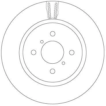 Kuva TRW Jarrulevy SUZUKI: SWIFT 4 272mm 22mm 100mm Tuuletettu Lakattu DF6912 5531171L50,5531171L51 Jarrulevyt