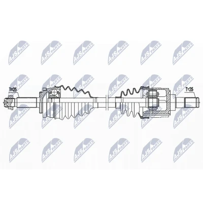 Kuva Vetoakseli, Etuakseli, vasen HYUNDAI ACCENT Sedan V, KIA RIO IV, IV OE 49500 H5000